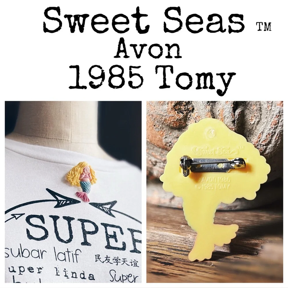 Vintage 1985 Avon Tomy Mermaid Pin | Rare Retro Collector’s Item